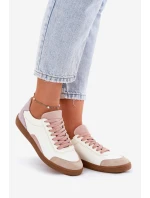 Dámské Kožené Tenisky model 21693337 Bílé - Zazoo