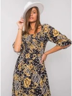 Šaty DHJ SK 13965 1.61P čierna a žltá Šaty DHJ SK 13965 1.61P čierna a žltá