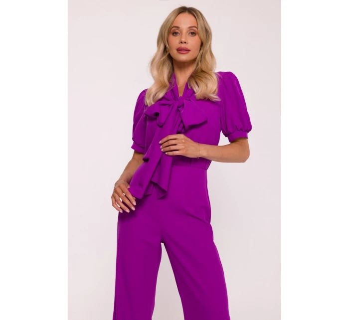 S421 Kombinéza s motýlikom - levanduľová