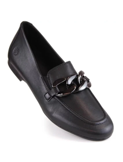 Dámske kožené poltopánky RKR645 black - Remonte