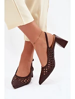 Sandále na podpätku model 226505 Krok vo veľkom štýle Sandále na podpätku model 226505 Krok vo veľkom štýle