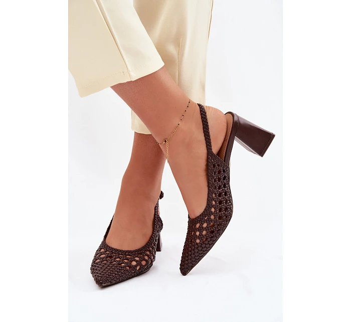 Sandále na podpätku model 226505 Krok vo veľkom štýle Sandále na podpätku model 226505 Krok vo veľkom štýle