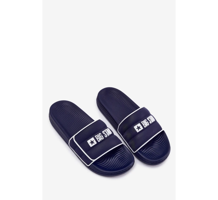 Męskie Klapki Big Star RR174A045 Granatowe