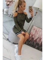 Kaki šaty Tres Chic Kaki šaty Tres Chic