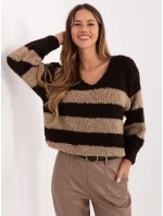 Jumper MI SW WK3031.22 tmavohnedý Jumper MI SW WK3031.22 tmavohnedý