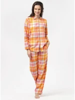 Dámské pyžamo LNS model 21915152 B24 oranžové - Key