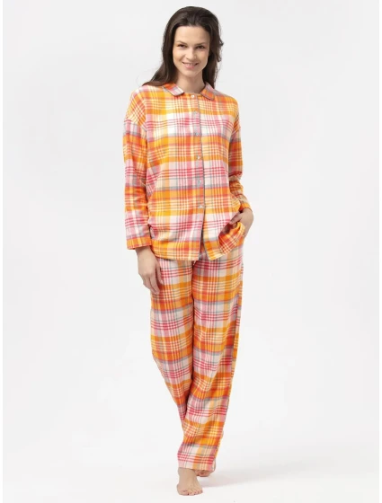 Dámské pyžamo LNS model 21915152 B24 oranžové - Key