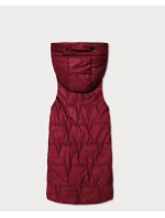 Tenké bez rukávov s kontrastným lemovaním Goodlookin Dark Red (B8583-27)