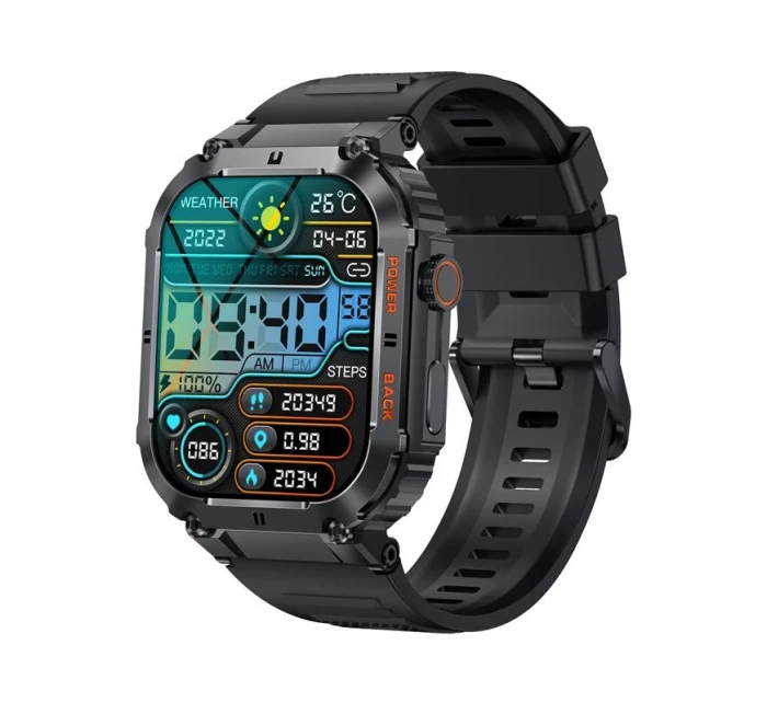 VELTORI VT200-1 Smartwatch Čierny silikónový remienok VELTORI VT200-1 Smartwatch Čierny silikónový remienok