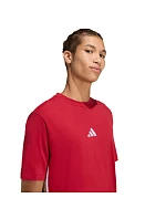 Pánské tričko Essentials 3Stripes červené model 22071176 pánské - ADIDAS