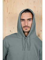 Men Pánská mikina s kapucí dusty green model 22500510 - NEOBLU Men Pánská mikina s kapucí dusty green model 22500510 - NEOBLU