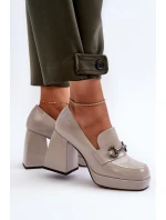 dámské polobotky na podpatku šedé D&A model 21655802 - S.Barski dámské polobotky na podpatku šedé D&A model 21655802 - S.Barski