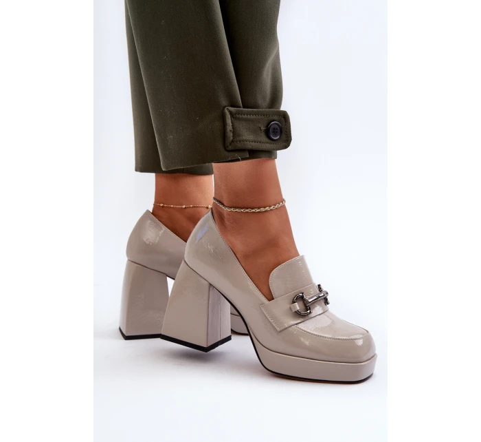 dámské polobotky na podpatku šedé D&A model 21655802 - S.Barski dámské polobotky na podpatku šedé D&A model 21655802 - S.Barski