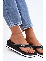 Dámské žabky na platformě Big Star NN274A727 Černé Dámské žabky na platformě Big Star NN274A727 Černé
