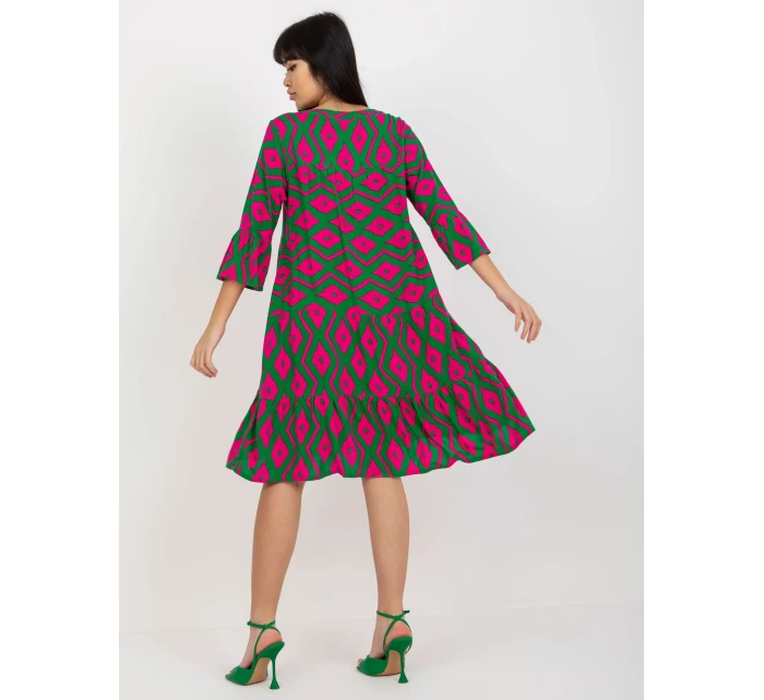 Šaty D73771M30214G zelené Šaty D73771M30214G zelené
