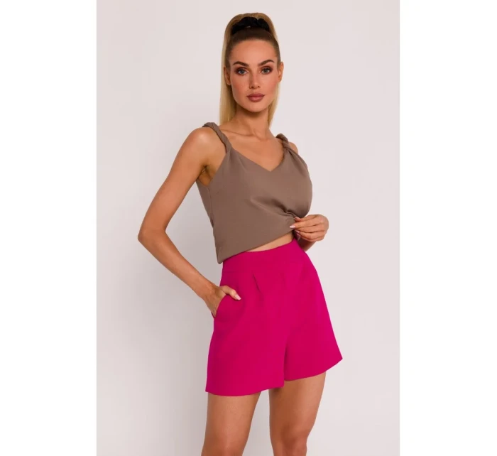 model 19660591 Šortky se záhyby fuchsiová - Moe