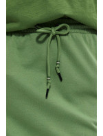 Hladká sukňa s vreckami - zelená