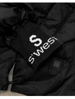 Dámska rebrovaná bunda Goodlookin black (B8591-1)