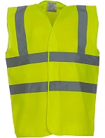 Bezpečnostná vesta Yoko HVW 100 Hi-Vis 79.W100, žltá, vysoká viditeľnosť