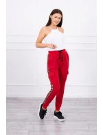 Kalhoty Cargo červené