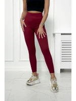 Bordó pruhované legíny