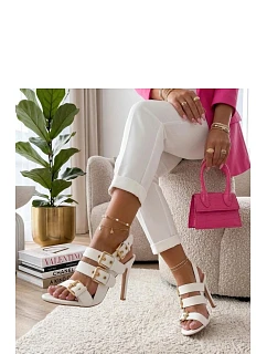 Sandále na podpätku model 227279 Solea