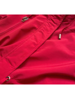 Červená obojstranná dámska bunda parka (W580)