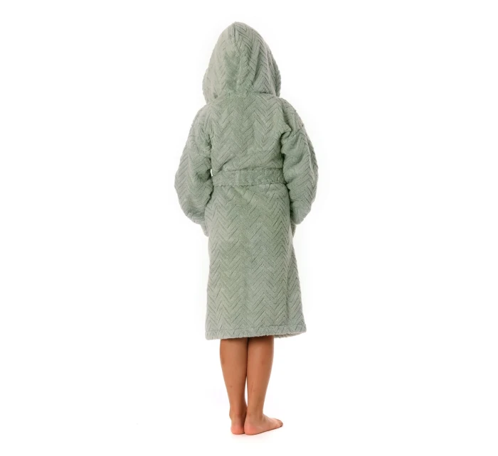 detský župan Athena s kapucňou 9116 Baby Olive