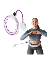 HHM17 HULA HOP BIELA/FIALOVÁ S MAGNETMI A ZÁVAŽÍM + POČÍTADLO HMS HHM17 HULA HOP BIELA/FIALOVÁ S MAGNETMI A ZÁVAŽÍM + POČÍTADLO HMS