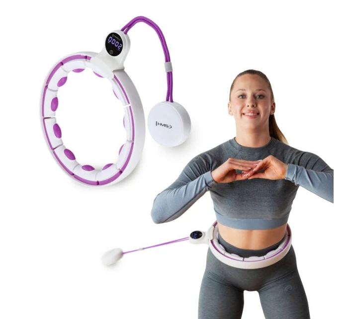 HHM17 HULA HOP BIELA/FIALOVÁ S MAGNETMI A ZÁVAŽÍM + POČÍTADLO HMS HHM17 HULA HOP BIELA/FIALOVÁ S MAGNETMI A ZÁVAŽÍM + POČÍTADLO HMS