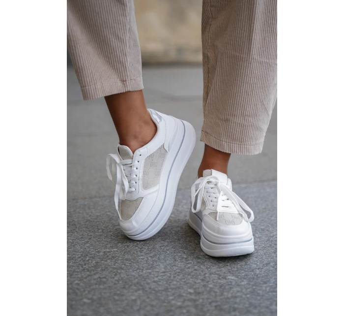 Dámské Tenisky Se Vzorem Bílé model 21683419 - Boto