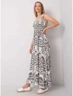 Šaty DHJ SK 13572.09P bielo-čierne