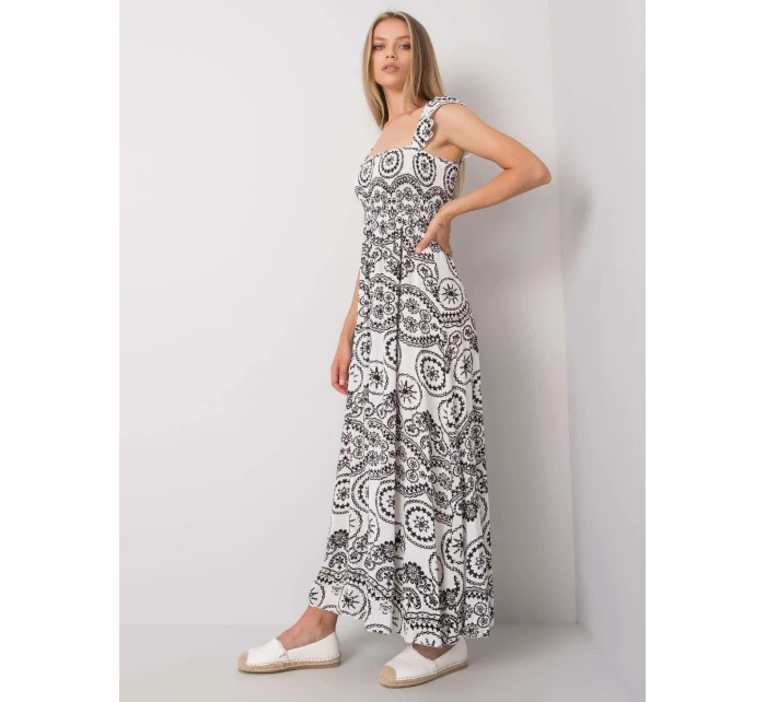 Šaty DHJ SK 13572.09P bielo-čierne