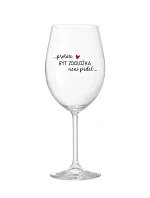 PROTOŽE BÝT ZOOLOŽKA NENÍ PRDEL - čirá sklenice na víno 350 ml