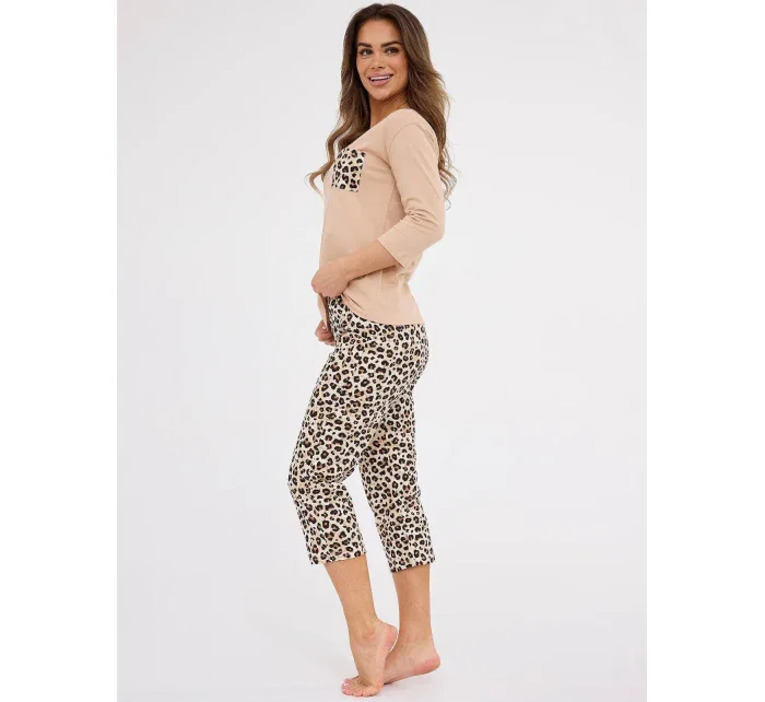 model 21178385 Panther 4 3/4 S2XL dámské pyžamo - Cornette