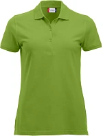 Clique Classic Marion S/S Dámske piqué polo z hrubej bavlny 67.8246 svetlozelené