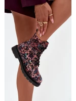 Dámské zateplené kotníkové boty v  Růžové model 21712494 - Artiker