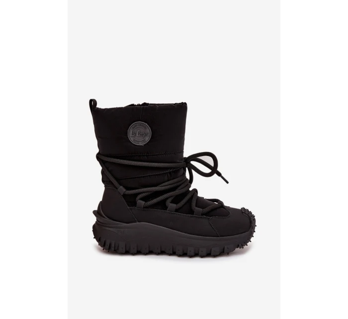 Kožené sněhule na platformě model 21728506 Černé - Lee Cooper