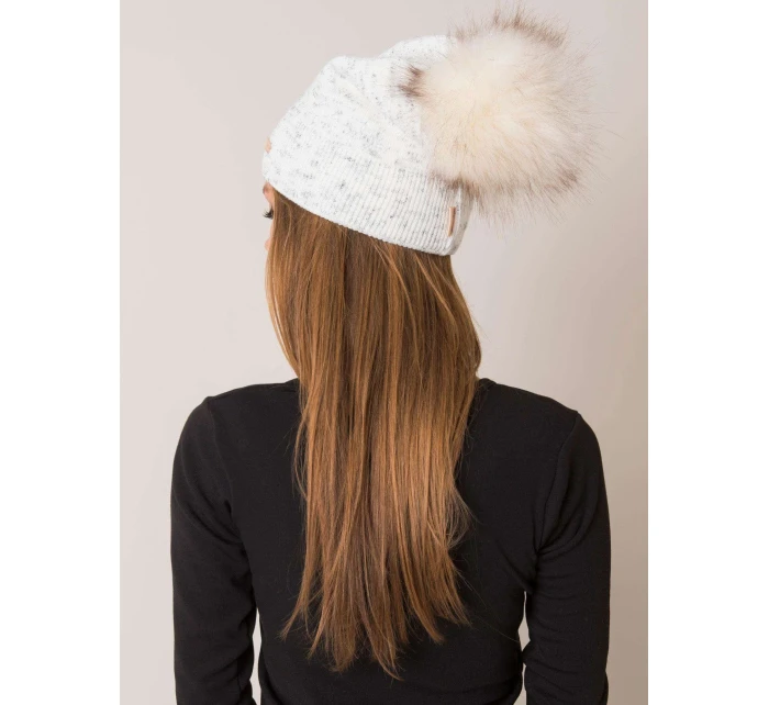 Dámská čepice model 14839462 ecru - FPrice