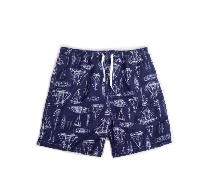 Yoclub Plavky Chlapčenské plážové šortky P1 Navy Blue
