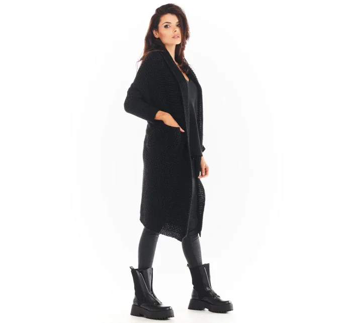 Dámsky sveter A391 čierny - Awama Dámsky sveter A391 čierny - Awama