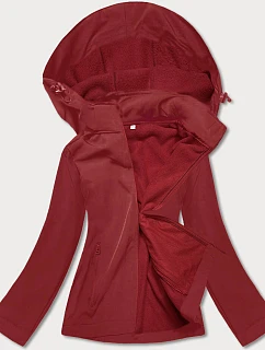 Červená dámská bunda s model 19137292 - J.STYLE
