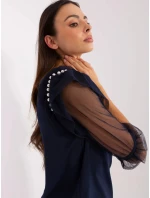 Dámska blúzka LK BZ 506682.26P Tmavomodrá - Lakerta Dámska blúzka LK BZ 506682.26P Tmavomodrá - Lakerta