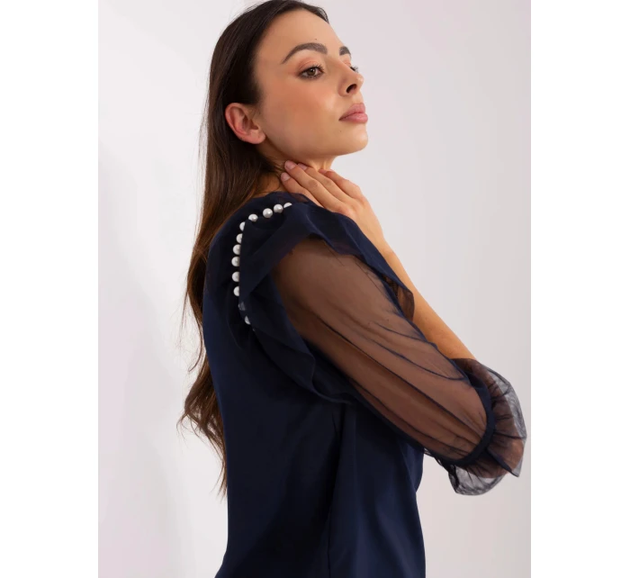 Dámska blúzka LK BZ 506682.26P Tmavomodrá - Lakerta Dámska blúzka LK BZ 506682.26P Tmavomodrá - Lakerta