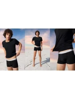 Pánske boxerky GO ABC 2.0 Hipster 6P - BLACK - black 0004 - SLOGGI