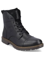 M model 20571632 vlněné zateplené kožené boty černé - Rieker