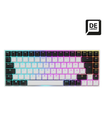 Sharkoon SKILLER SGK50 S3 USB QWERTZ herná klávesnica nemecká biela Sharkoon SKILLER SGK50 S3 USB QWERTZ herná klávesnica nemecká biela