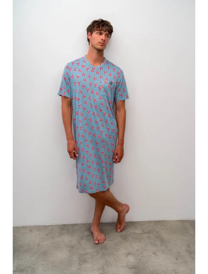 Pohodlná pánská noční košile model 17161924 - Vamp Pohodlná pánská noční košile model 17161924 - Vamp