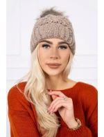 Čepice model 18745590 tmavě béžová - K-Fashion