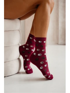Dámské ponožky Ovce Bordó